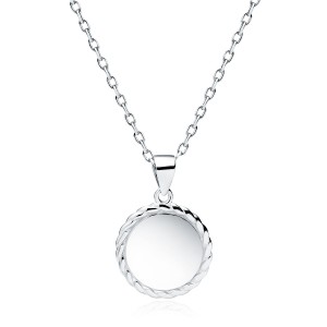 Lantisor argint cu bănuț DiAmanti Z2015NR-DIA (Argint 925‰ 3,5 g.)